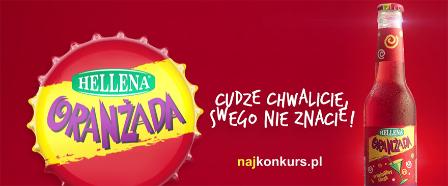 Nowa kampania reklamowa Oranżady Hellena z udziałem Kuby Wojewódzkiego